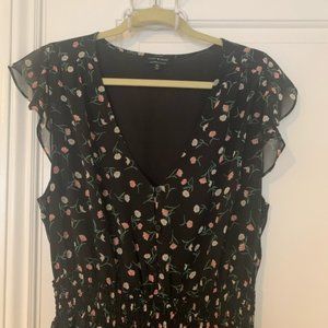 Lucky Brand Ditsy Floral Midi Dress